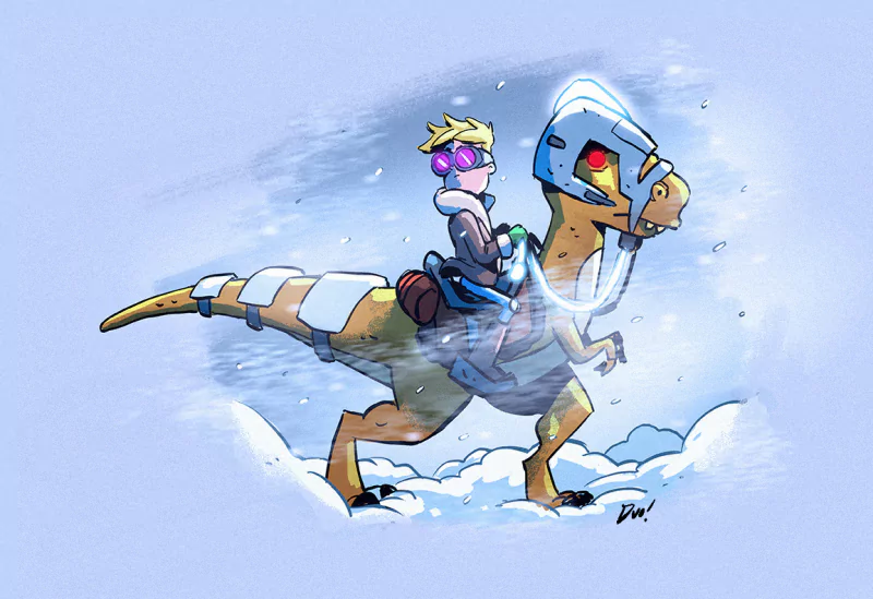 concept art blonde snow goggles alien Gary Goodspeed TV Show Final Space Image