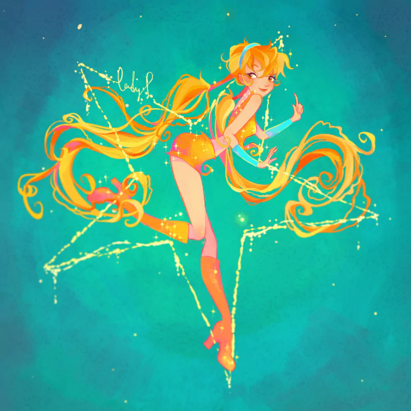 blonde fairy Stella (Winx Club) TV Show Winx Club Image