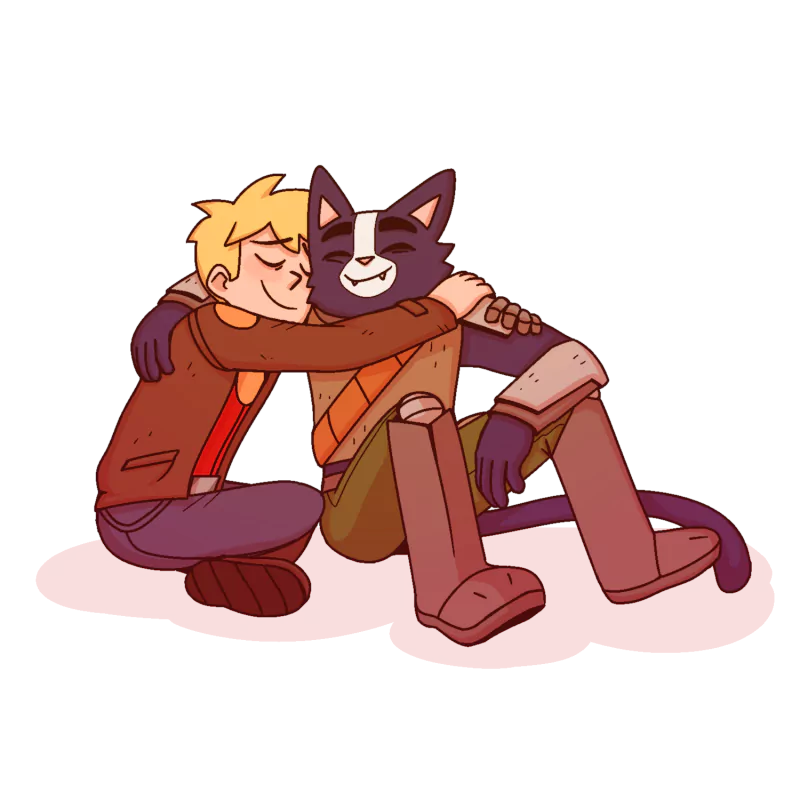 Garycato smile blonde hug Avocato (Final Space) Gary Goodspeed TV Show Final Space Image