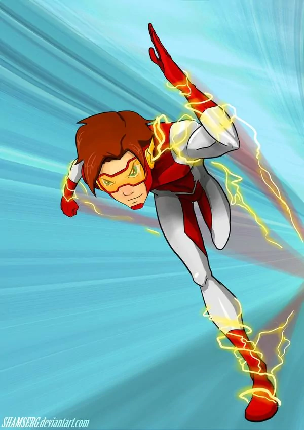brown hair DC Comics running Impulse (DC Comics) Bart Allen TV Show Young Justice Image