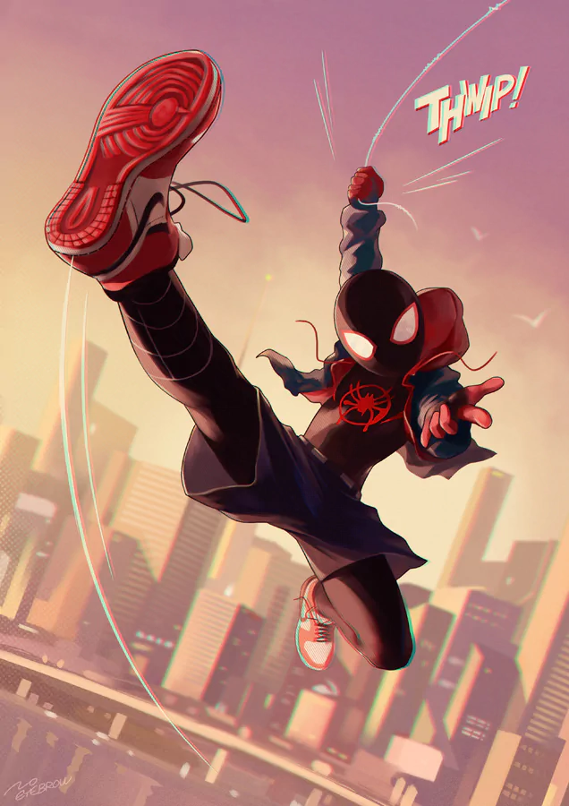city sneakers spider man Miles Morales movie Spider-Man: Into The Spider-Verse Image