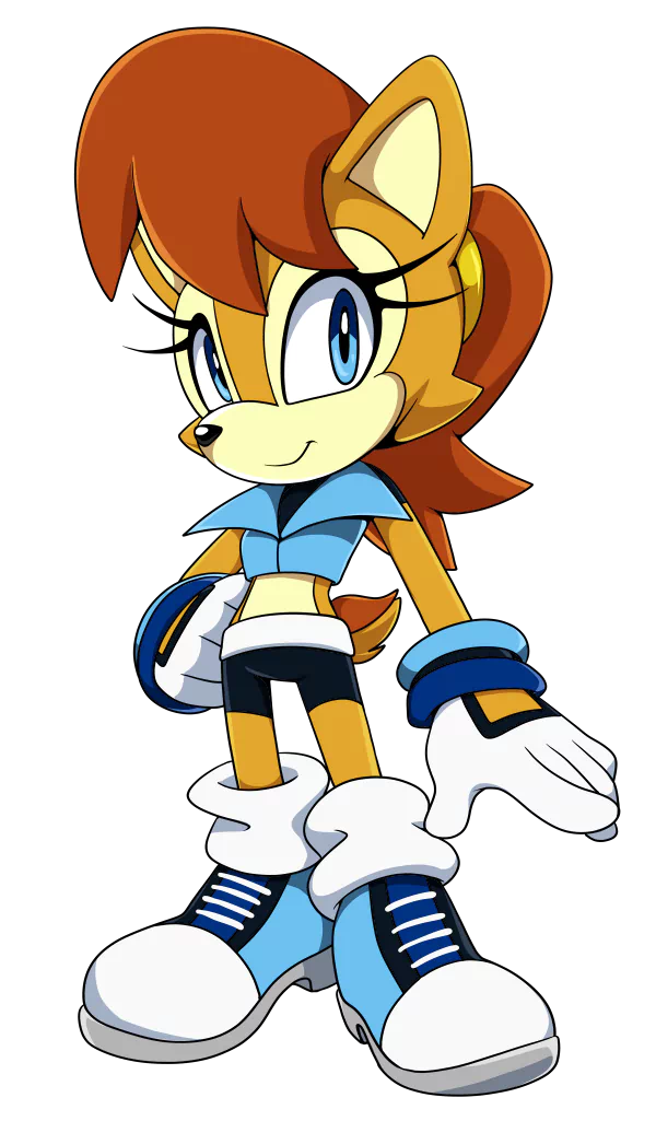 red hair blue eyes smile Sally Acorn Comic Sonic the Hedgehog Image