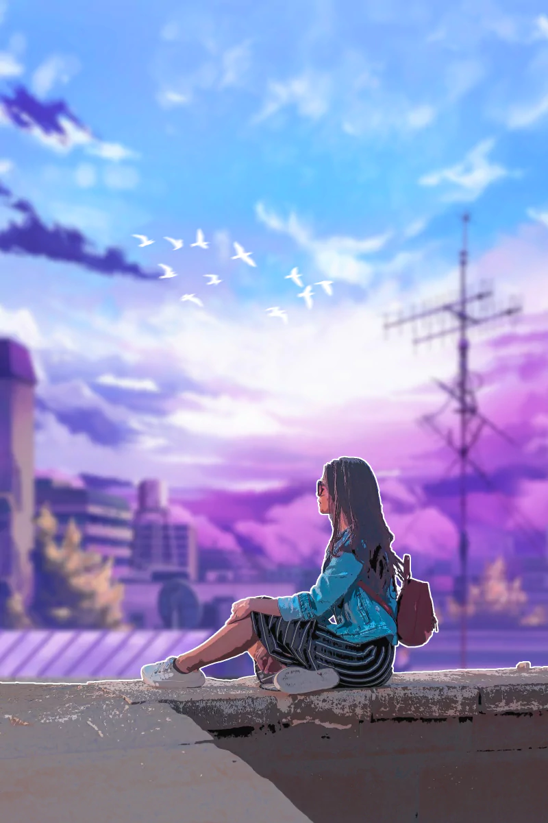 Anime girl anime girl Image