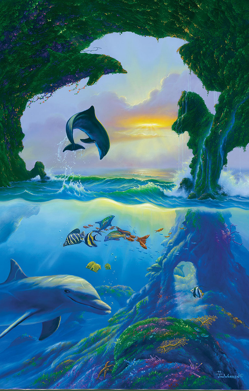 Dolphin Art by Jim Warren