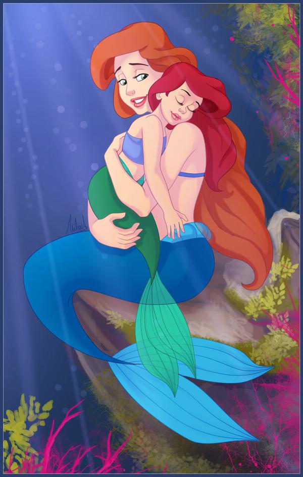 Ariel and Athena by madam-marla