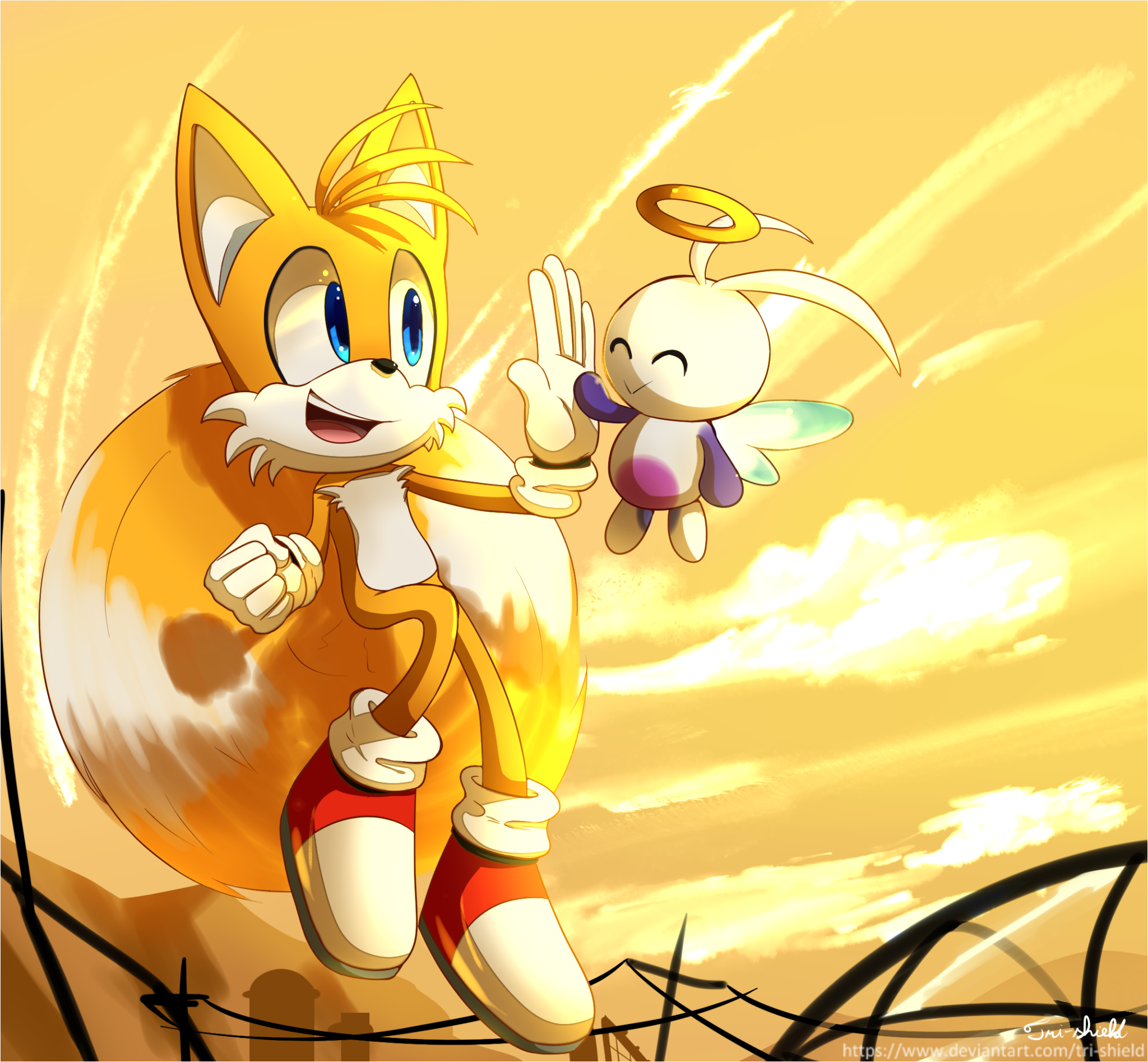 Sonic the Hedgehog Art by tri-shield
