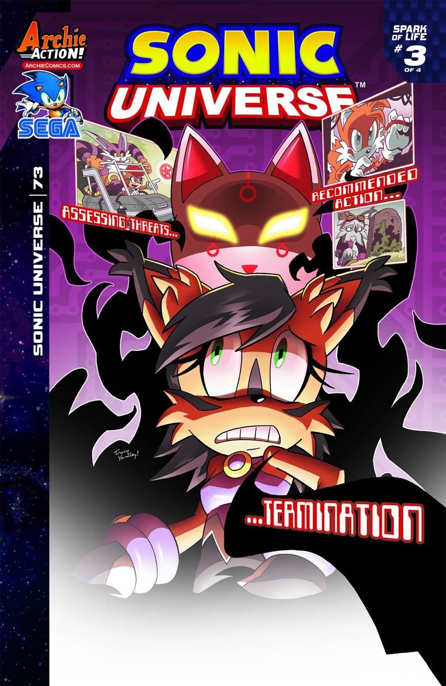 Download Archie Comics Green Eyes Sonic The Hedgehog Big The Cat Sally Acorn Miles 'Tails' Prower Nicole The Holo Lynx Comic Sonic Universe Art