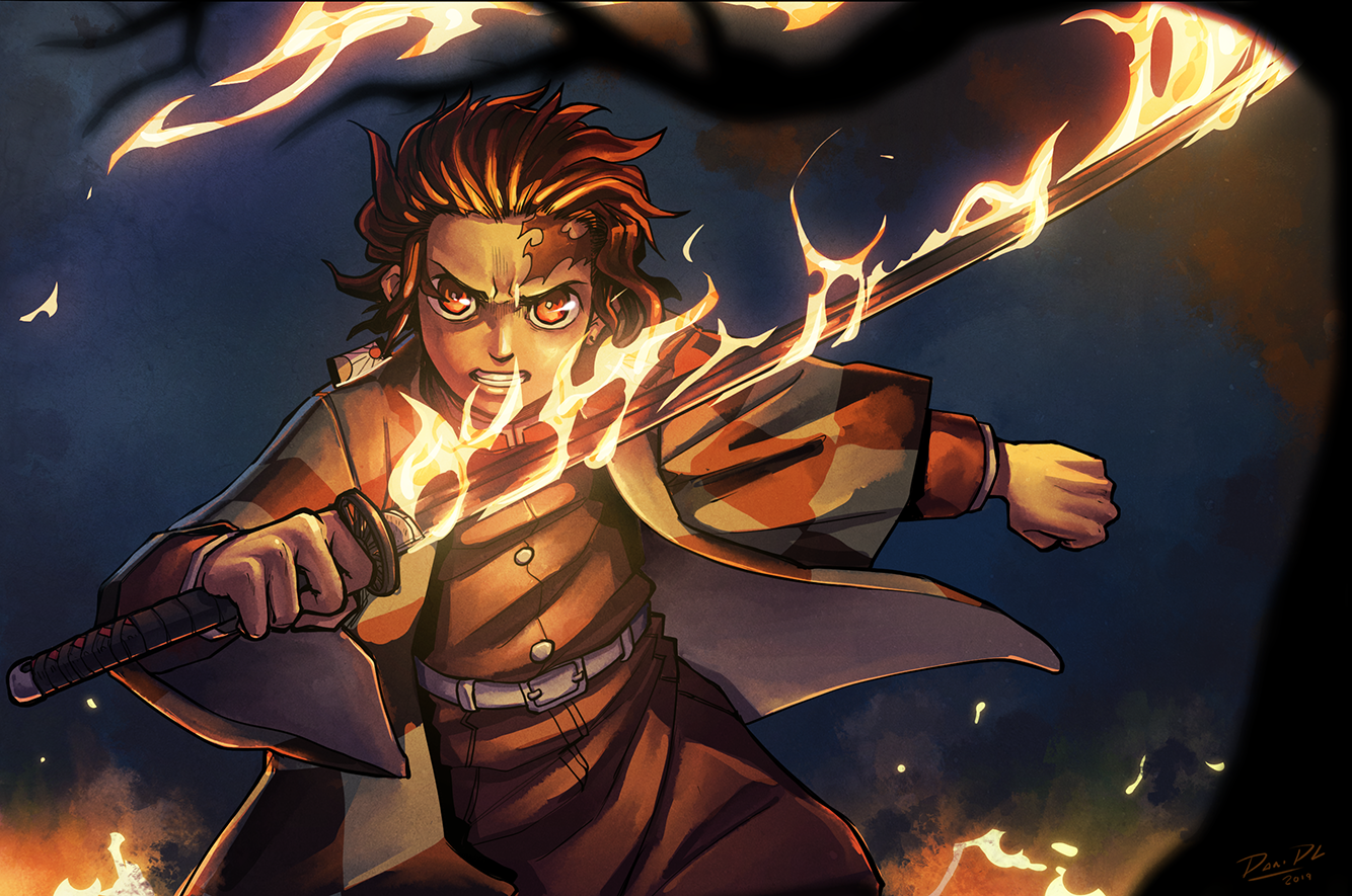 Download Tanjiro Kamado Anime Demon Slayer: Kimetsu No Yaiba Art