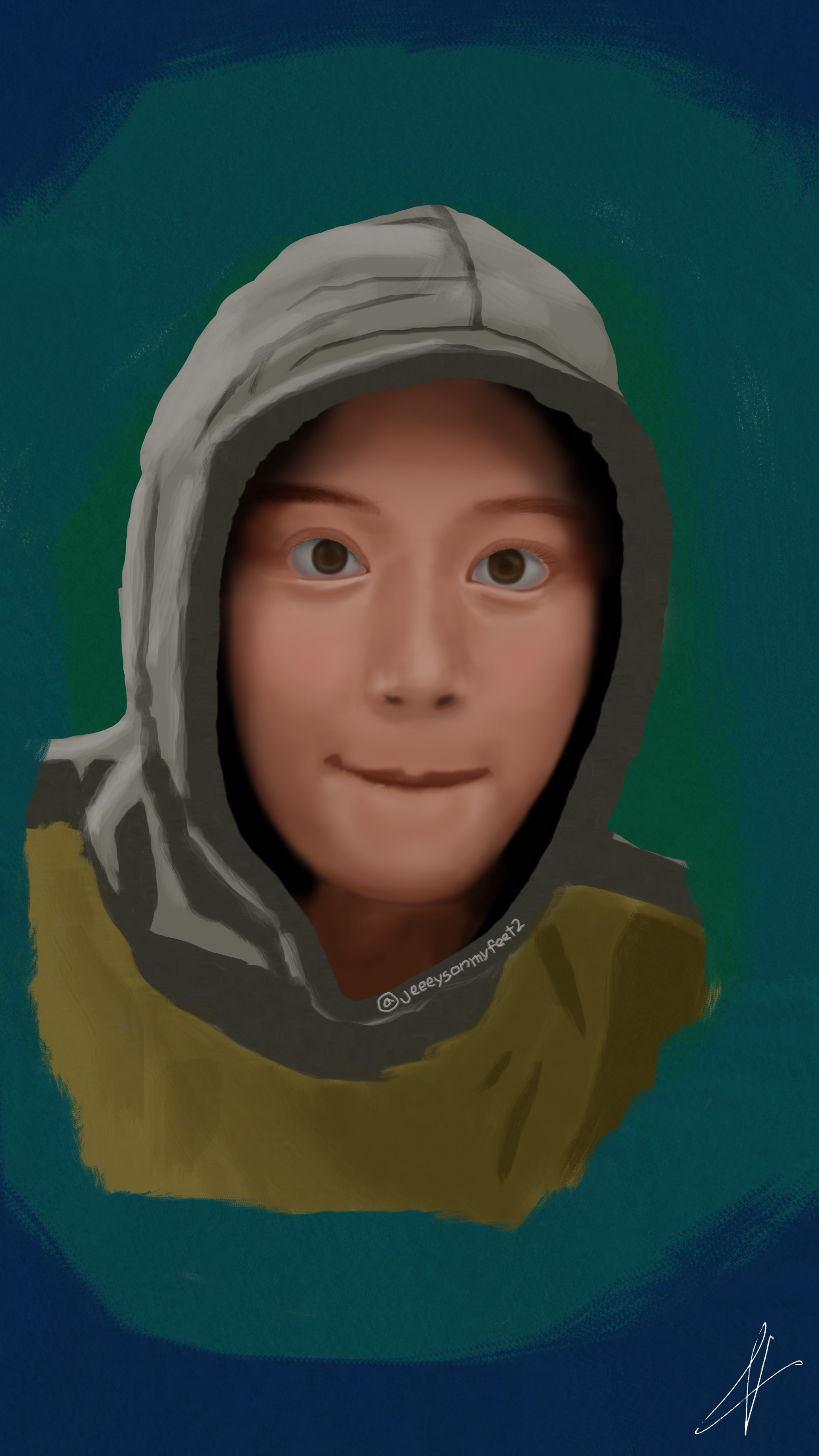 Minatozaki Sana of TWICE Fanart by Voudren