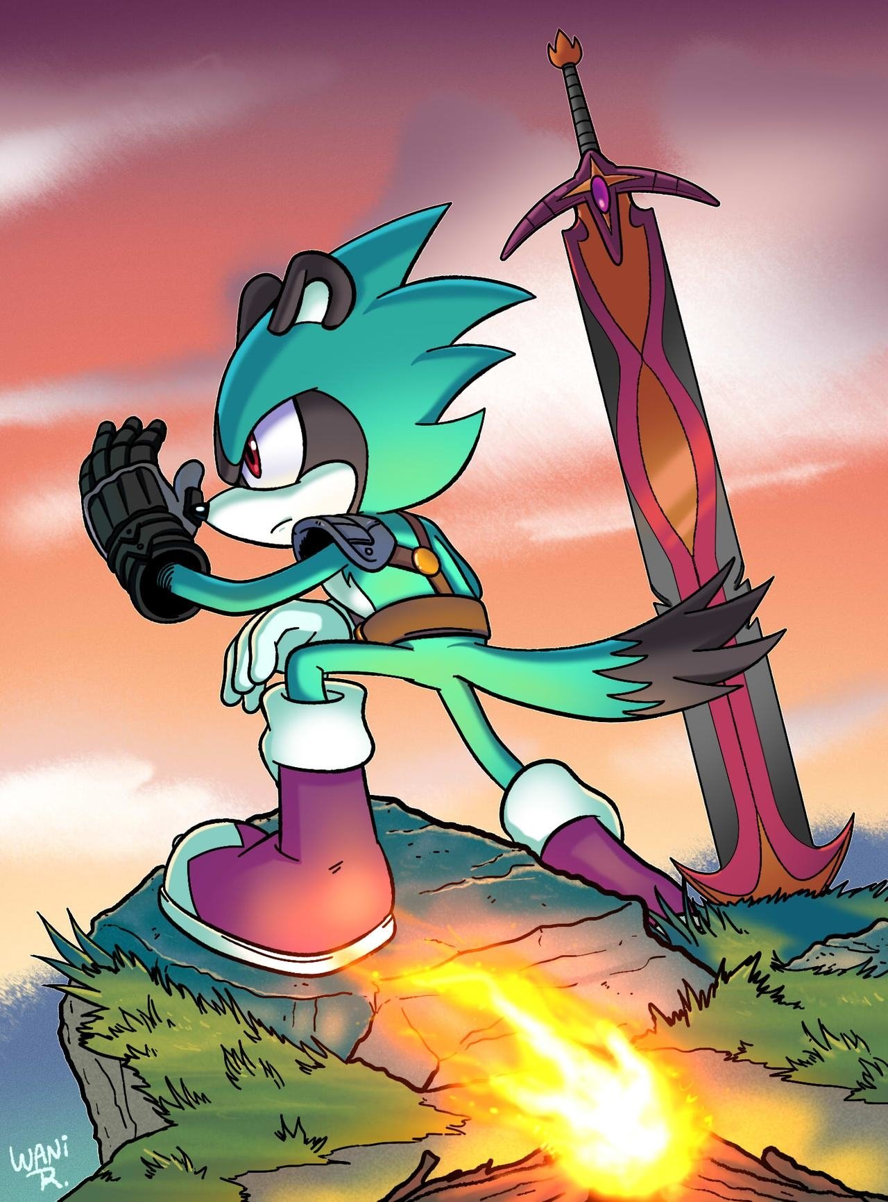 Download Sword Cortez The Vagabond Comic Sonic The Hedgehog Art