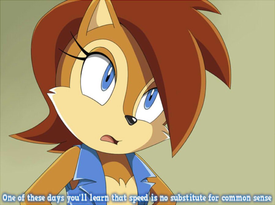 Download Red Hair Blue Eyes Sally Acorn Anime Sonic X Art