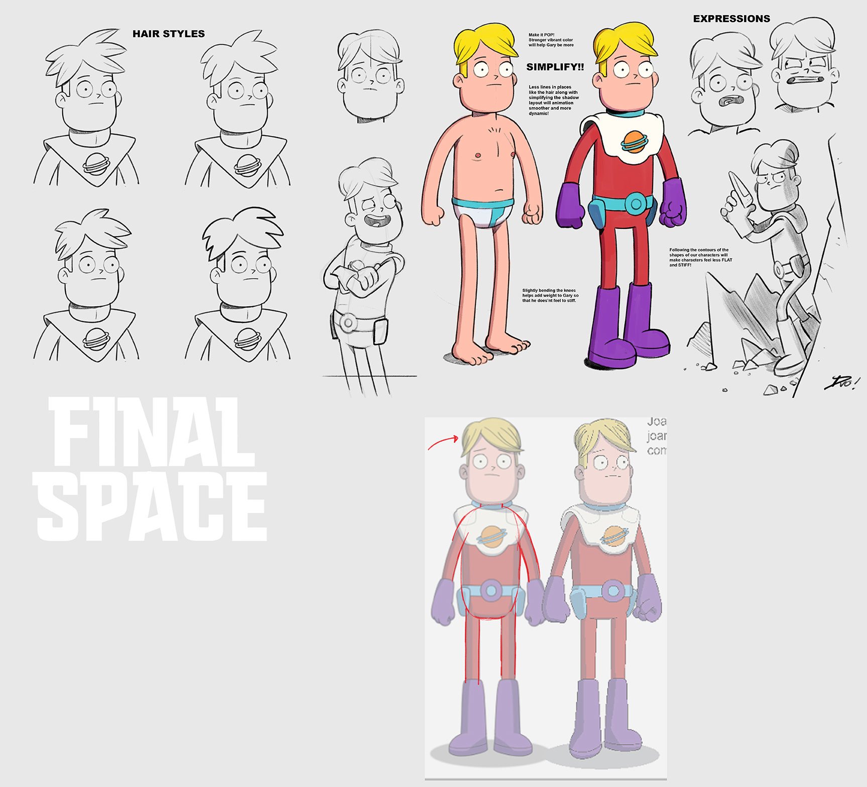 Download Underwear Concept Art Barefoot Blonde Boots Feet Gary Goodspeed TV Show Final Space Art