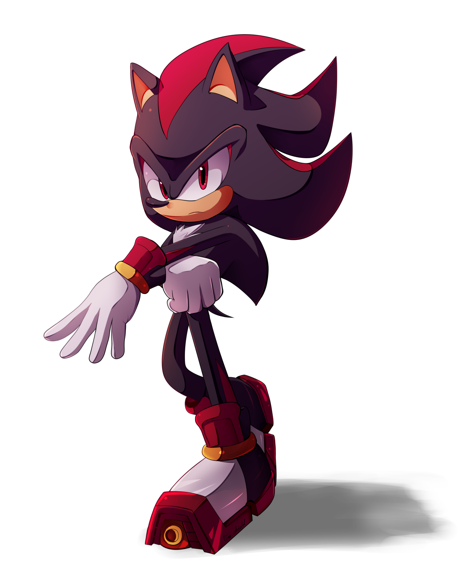 Download Red Eyes Shadow The Hedgehog Video Game Sonic The Hedgehog Art