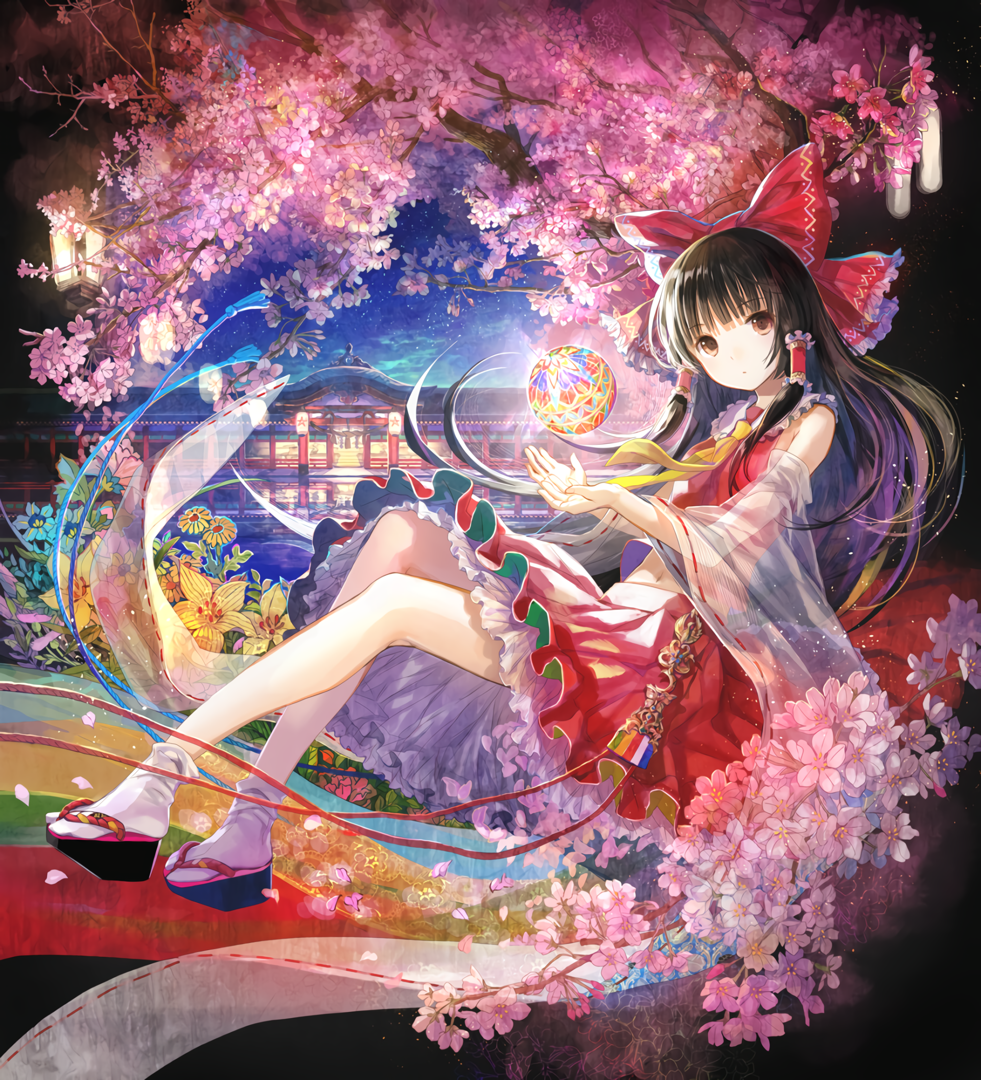 Download Reimu Hakurei Anime Touhou Art