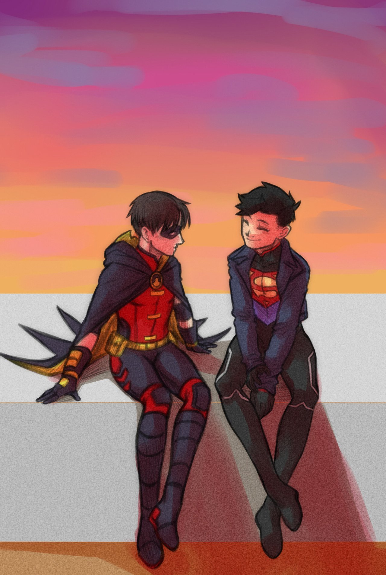 Download Black Hair DC Comics Conner Kent Tim Drake Red Robin Superboy Movie Reign Of The Supermen Art