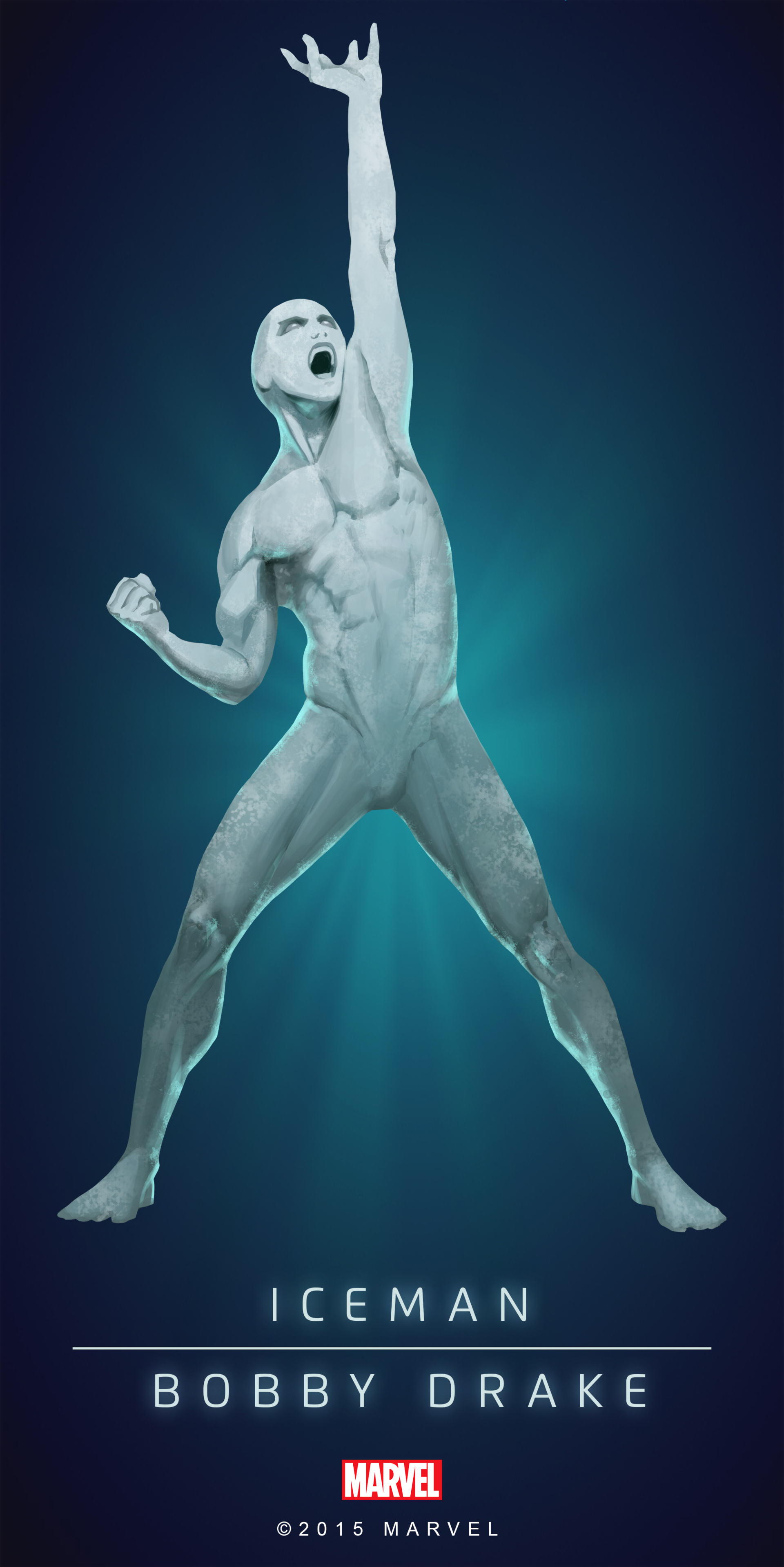 Download Mutant Bobby Drake Iceman (Marvel Comics) Comic Art