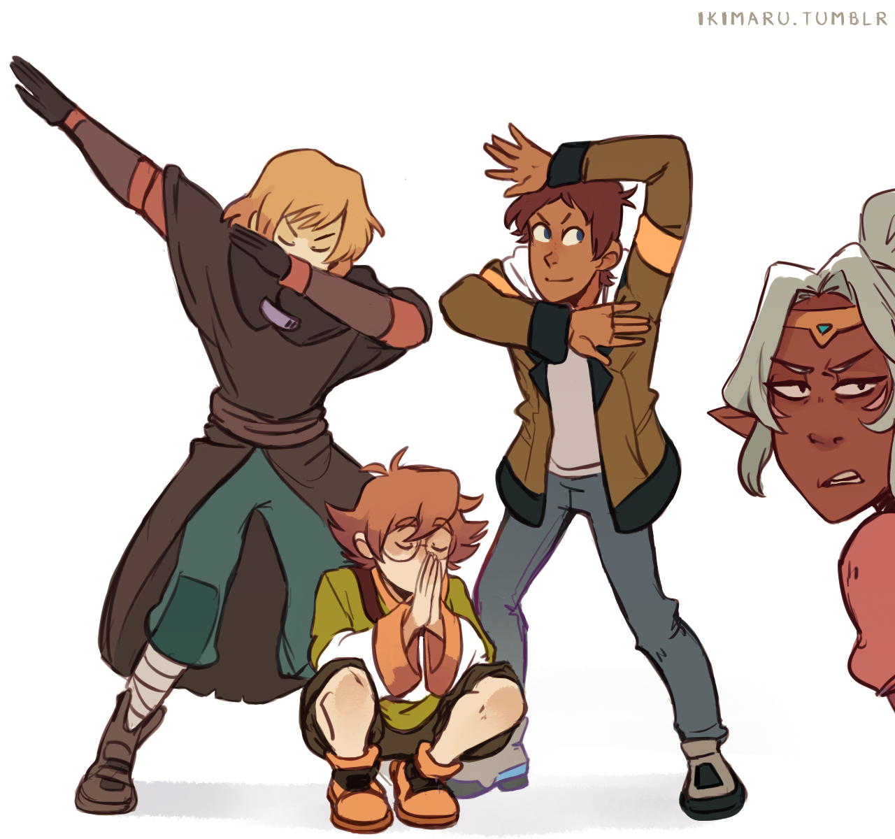 Download Pidge (Voltron) Voltron Legendary Defender Allura (Voltron) Matt (Voltron) Lance (Voltron) TV Show Art