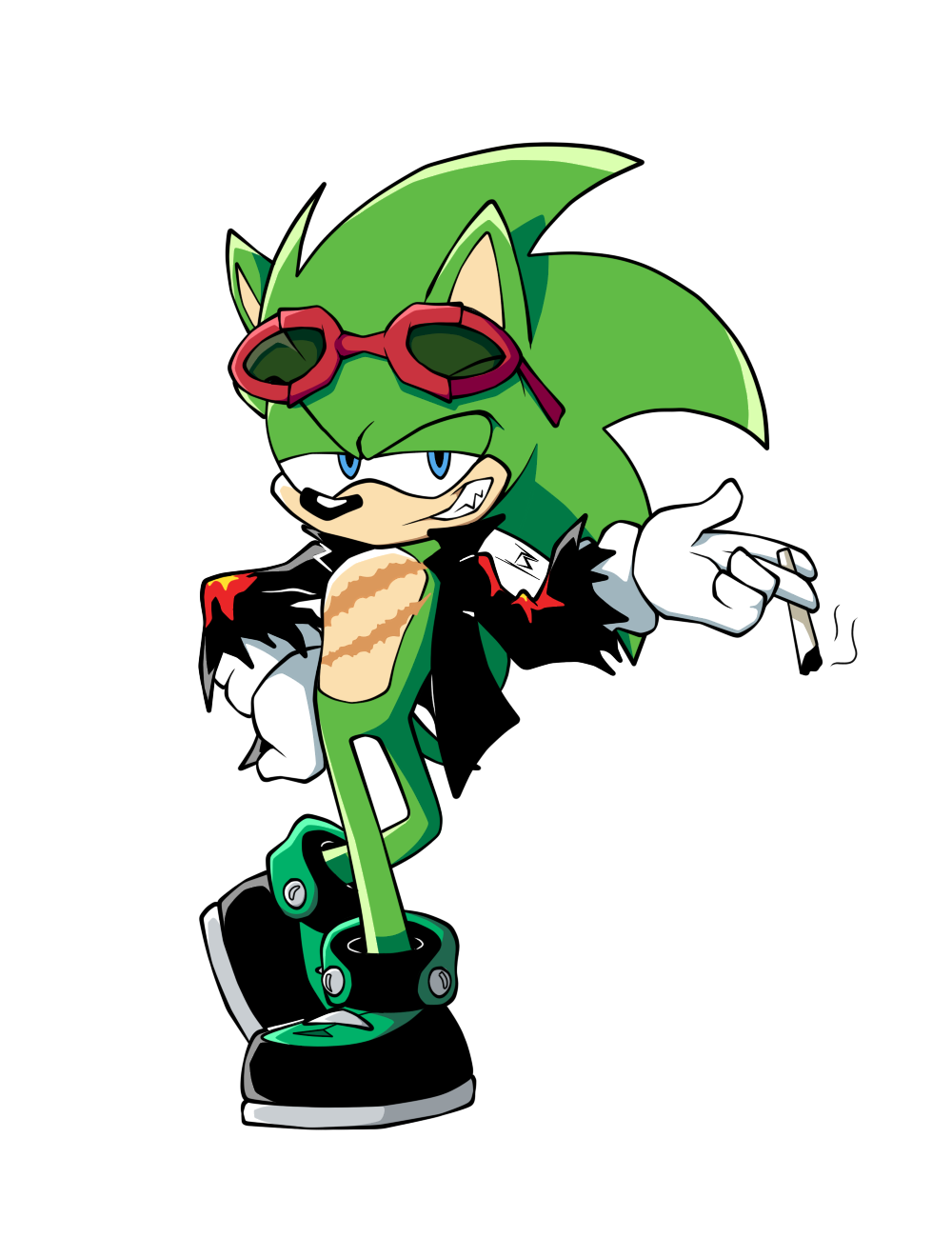 Download Glasses Blue Eyes Scourge The Hedgehog Comic Sonic The Hedgehog Art