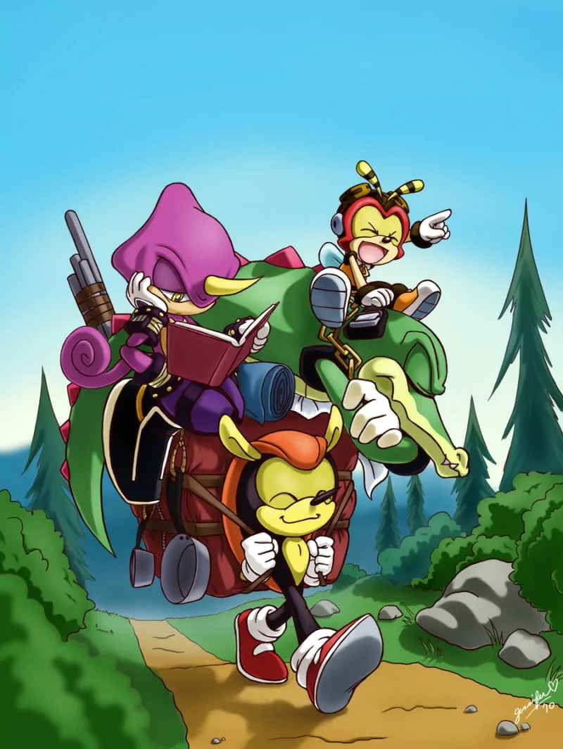  Chaotix Camping Trip by ChibiJenHen_Art