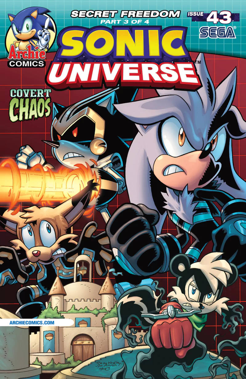 Archie Comics Sonic the Hedgehog Secret Freedom Fighters (Sonic the Hedgehog) Geoffrey St John Shard the Metal Sonic Larry Lynx Silver the Hedgehog Comic Sonic Universe Image