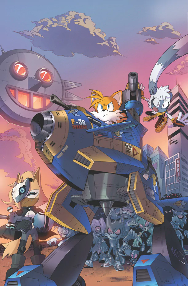 Zombot (Sonic the Hedgehog) Tangle the Lemur Whisper the Wolf Miles 'Tails' Prower Comic Sonic the Hedgehog (IDW) Image