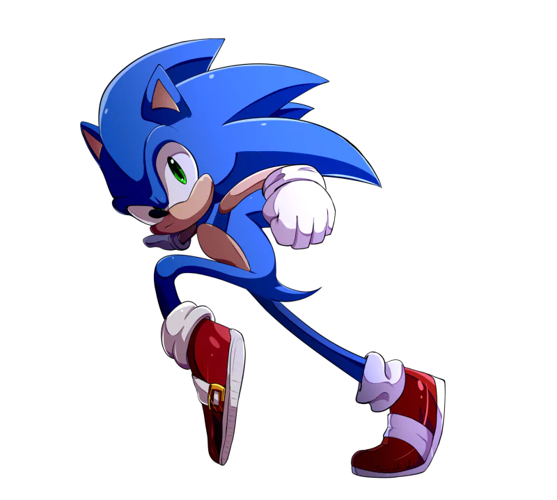 sneakers green eyes running video game Sonic the Hedgehog Image