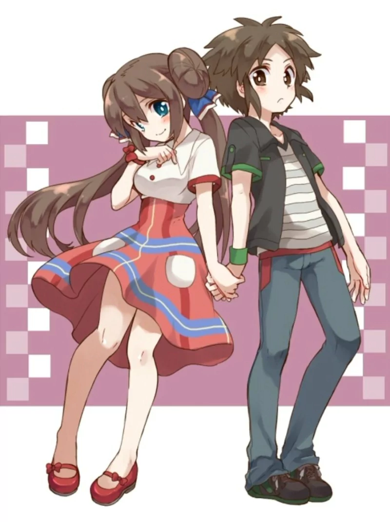 brown hair Pokemon: Black and White 2 Pokemon Rosa (Pokemon) Nate (Pokémon) video game Image