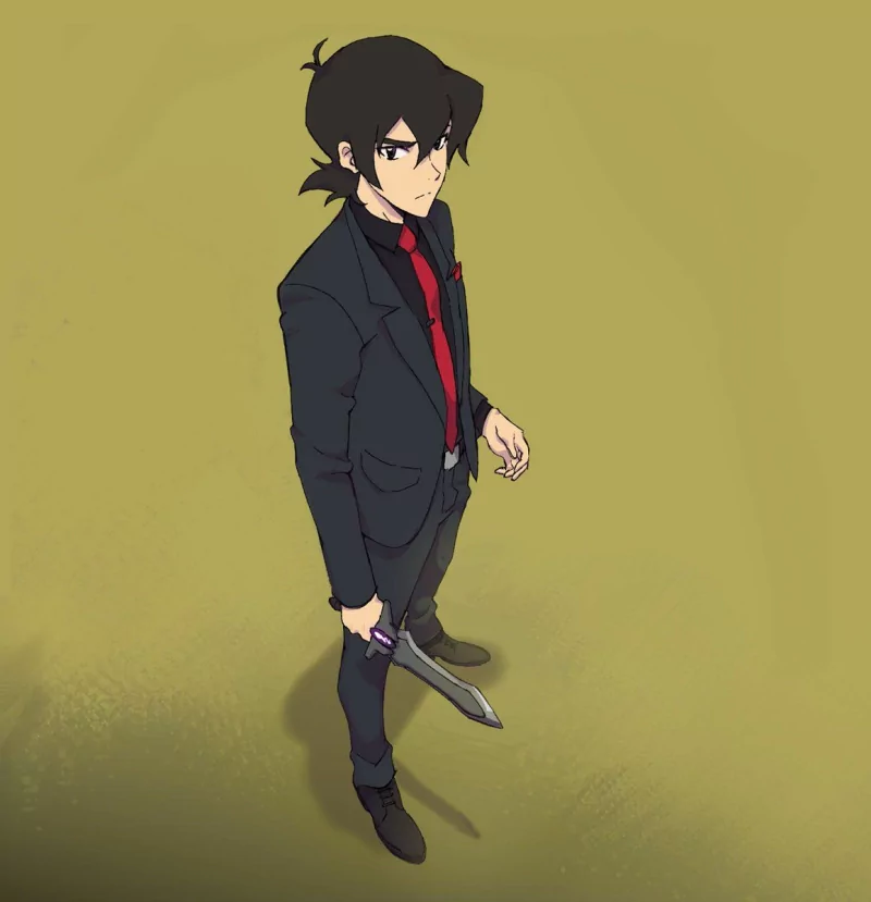 Keith Kogane black hair knife Voltron Legendary Defender TV Show Image