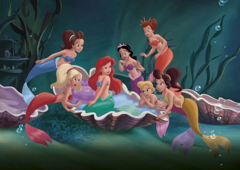 black hair brown hair blonde red hair The Little Mermaid mermaid Arista (The Little Mermaid) Andrina (The Little Mermaid) Adella (The Little Mermaid) Attina (The Little Mermaid) Aquata (The Little Mermaid) Alana (The Little Mermaid) Ariel (The Little Mermaid) movie The Little Mermaid: Ariel's Beginning Image