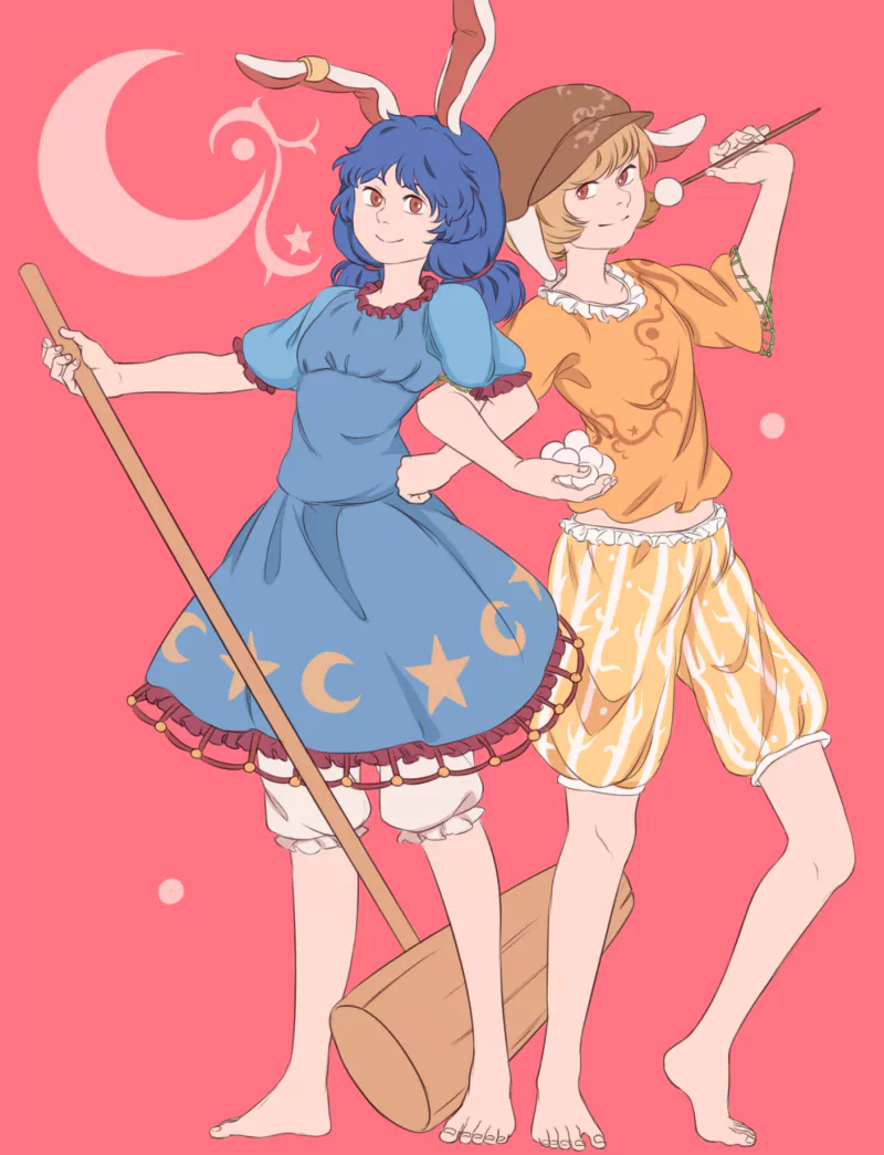 Seiran (Touhou) Ringo (Touhou) Anime Touhou Image