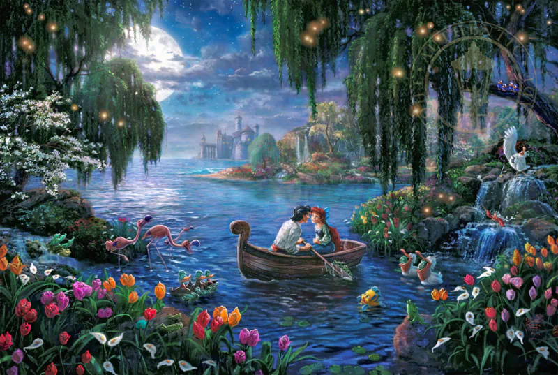 flamingo red hair frog bird duck night The Little Mermaid Sebastian (The Little Mermaid) Flounder (The Little Mermaid) Scuttle (The Little Mermaid) Prince Eric Ariel (The Little Mermaid) movie The Little Mermaid (1989) Image