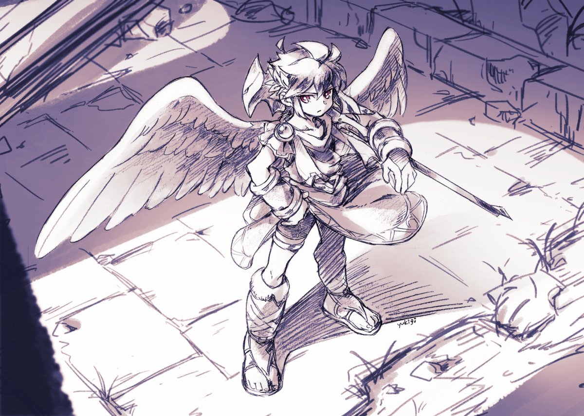 Kid Icarus Art by yukigi31