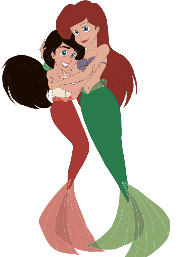 Download Smile The Little Mermaid Black Hair Red Hair Mermaid Melody (The Little Mermaid) Ariel (The Little Mermaid) Movie The Little Mermaid II: Return To The Sea Art