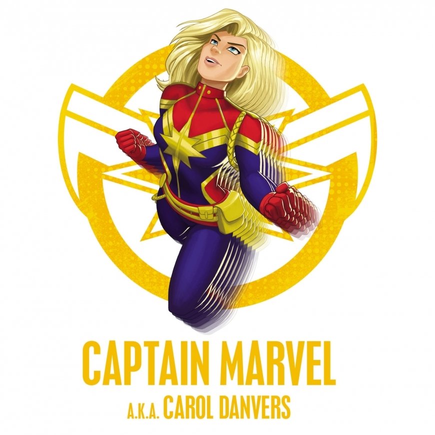 Download Captain Marvel Carol Danvers TV Show Marvel Rising Art