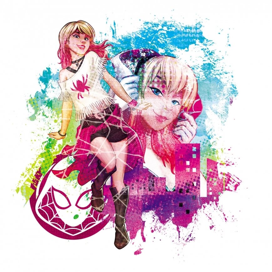 Download Gwen Stacy Spider-Gwen TV Show Marvel Rising Art