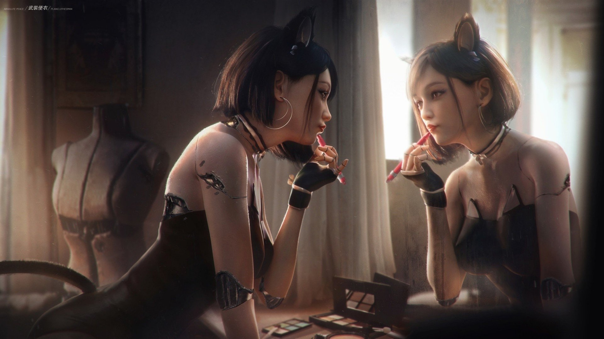 Download Mirror Sci Fi Cyberpunk Art