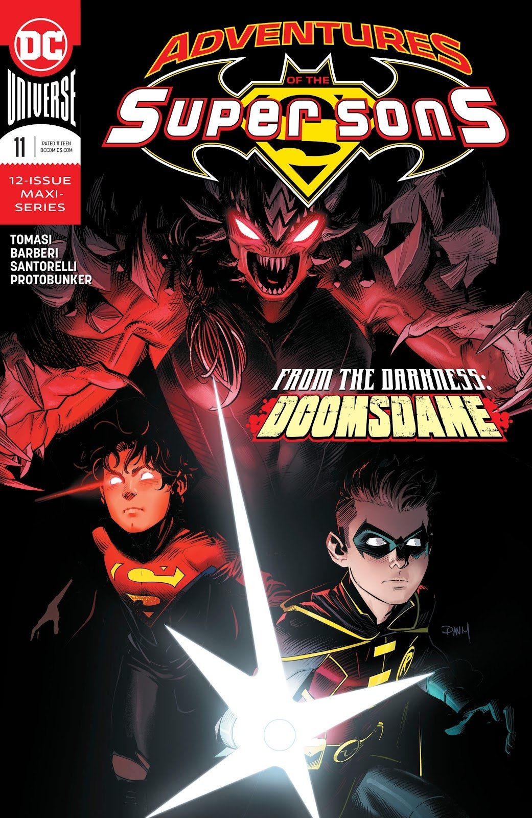 Download DC Comics Damian Wayne Jon Kent Robin (DC Comics) Superboy Comic Adventures Of The Super-Sons Art