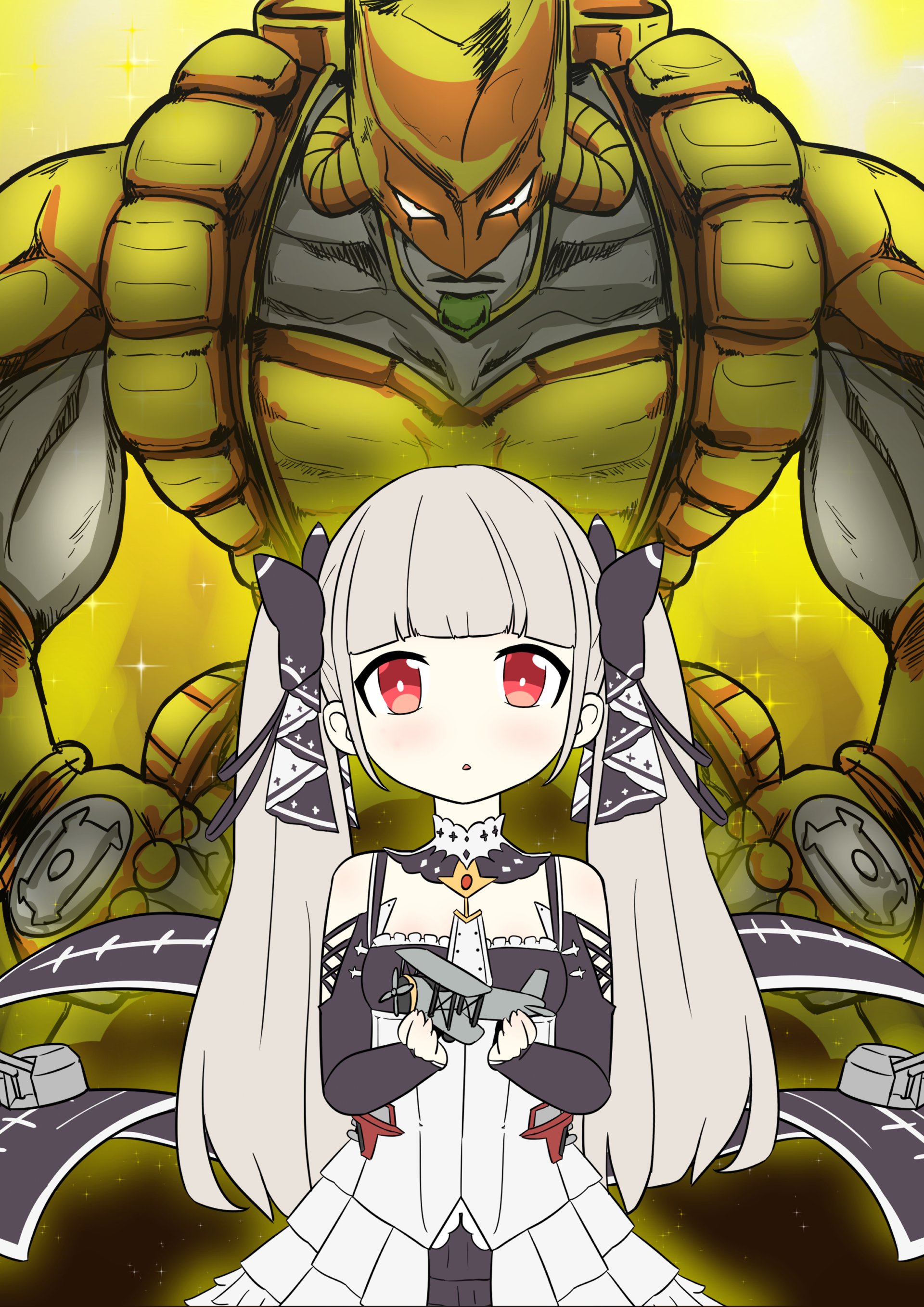 Download The World (Jojo's Bizarre Adventure) Formidable (Azur Lane) Jojo's Bizarre Adventure Azur Lane Anime Crossover Art