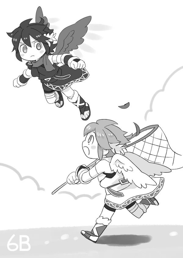 Download Wings Angel Dark Pit (Kid Icarus) Pit (Kid Icarus) Video Game Kid Icarus Art