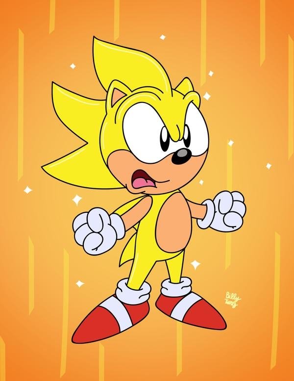 Download Super Sonic Video Game Sonic The Hedgehog Art