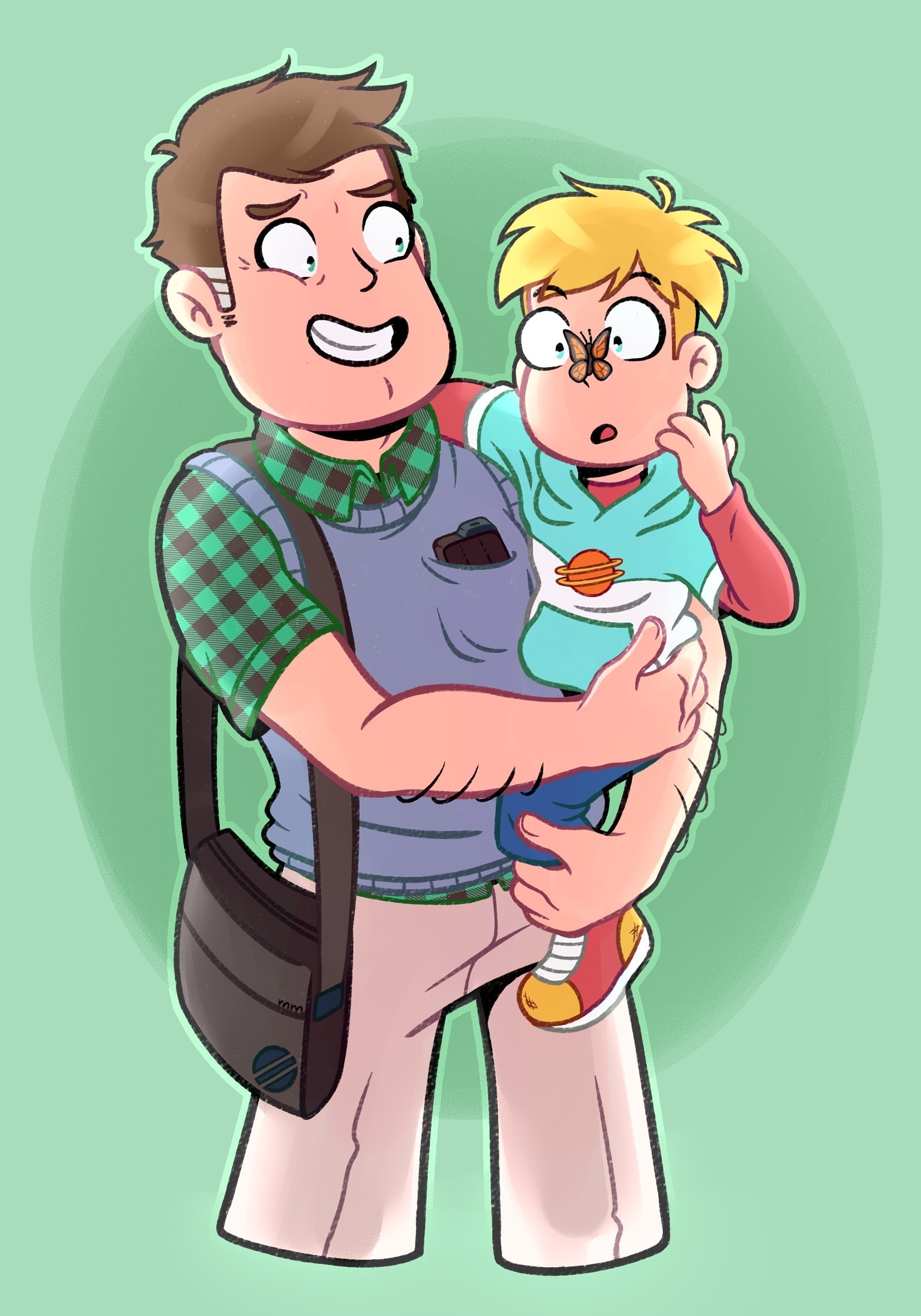 Download Butterfly Brown Hair Blonde John Goodspeed Gary Goodspeed TV Show Final Space Art