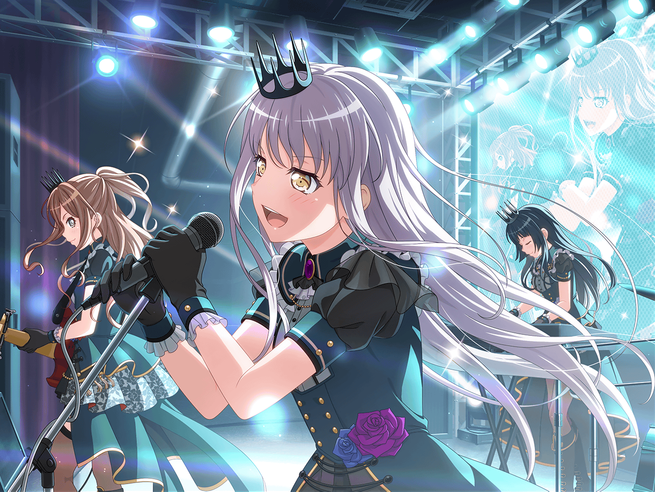 Download Roselia (BanG Dream!) Rinko Shirokane Yukina Minato Lisa Imai Anime BanG Dream! Art