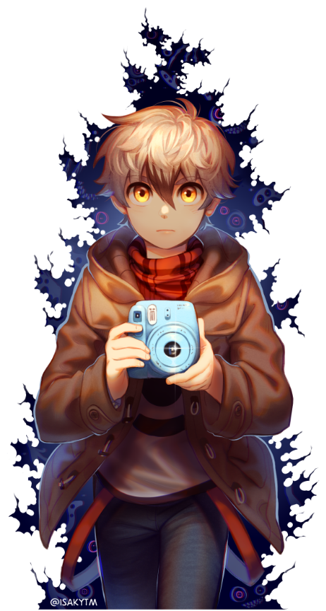 Download Two-toned Hair Yellow Eyes Camera David García Martínez Comic Lalin's Curse Art