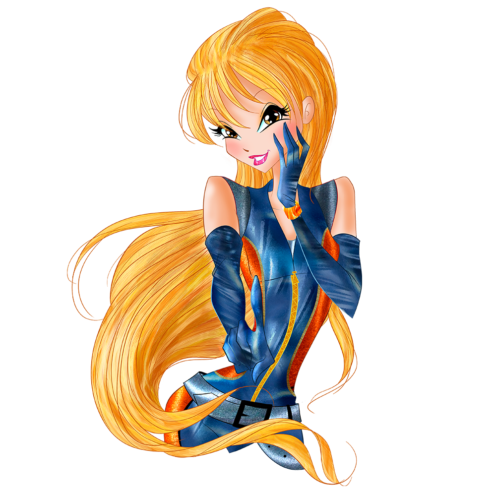 Download Long Hair Blonde Stella (Winx Club) TV Show World Of Winx Art