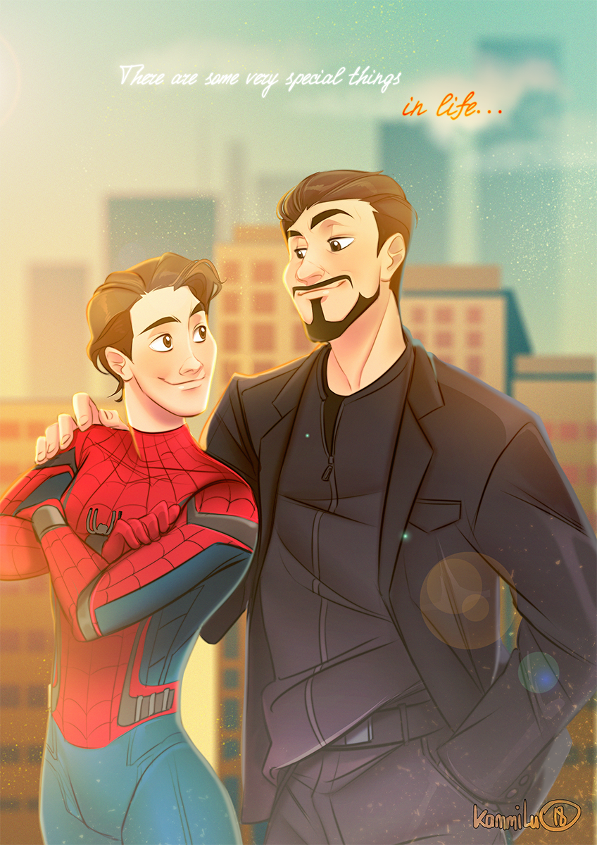 Download Smile Brown Hair Peter Parker Tony Stark Spider Man Movie Spider-Man: Homecoming Art