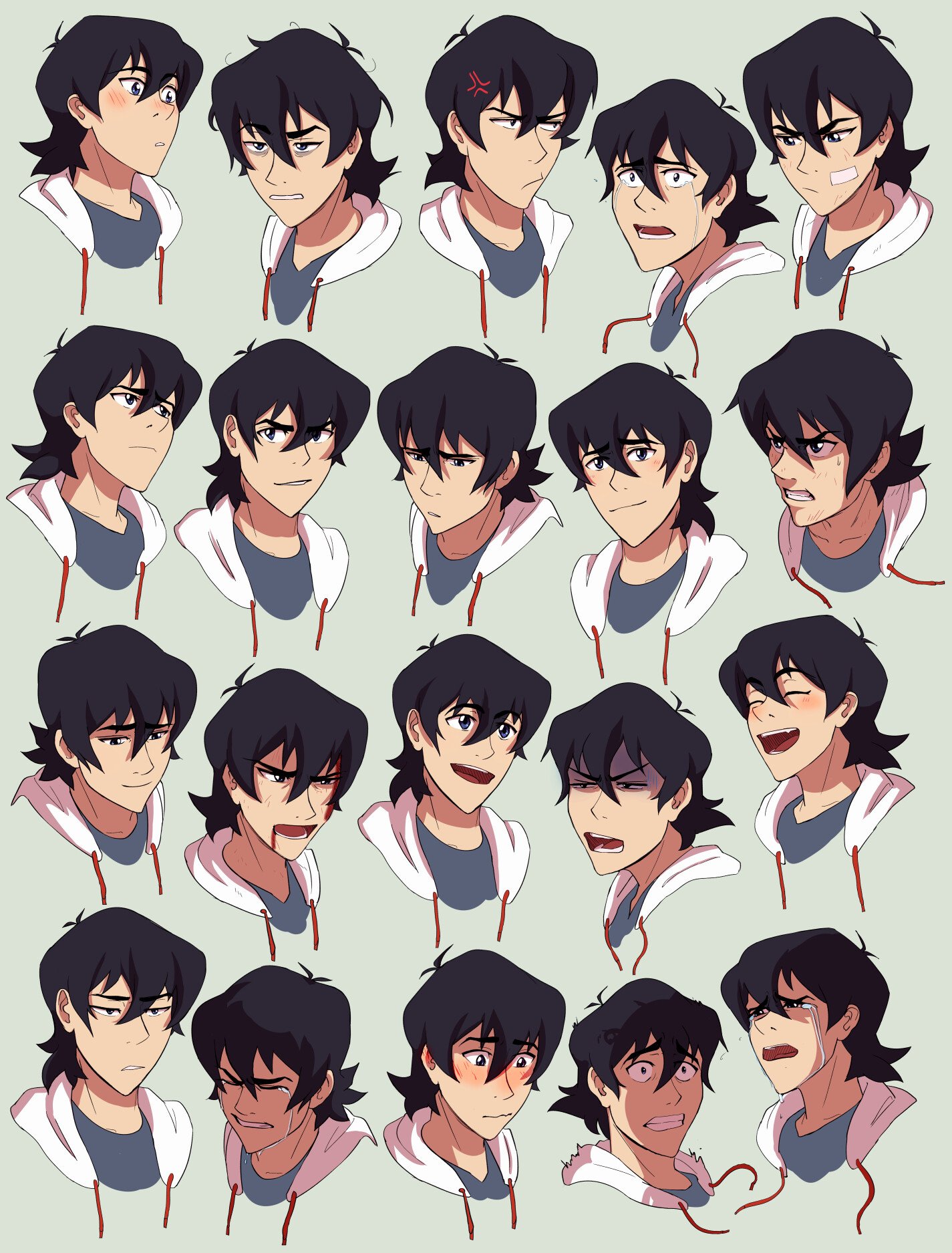 Download Keith Kogane Face Voltron Legendary Defender TV Show Art
