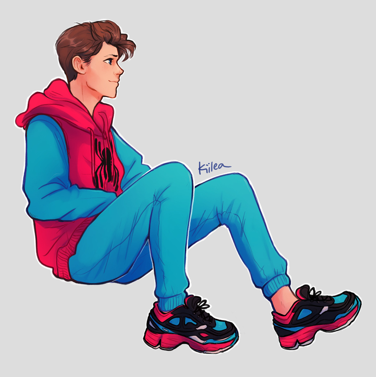 Download Brown Hair Sneakers Peter Parker Spider Man Movie Spider-Man: Homecoming Art