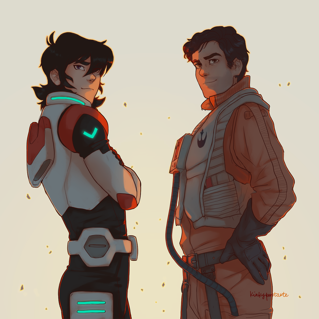 Download Star Wars Keith Kogane Voltron Legendary Defender Poe Dameron TV Show Crossover Art