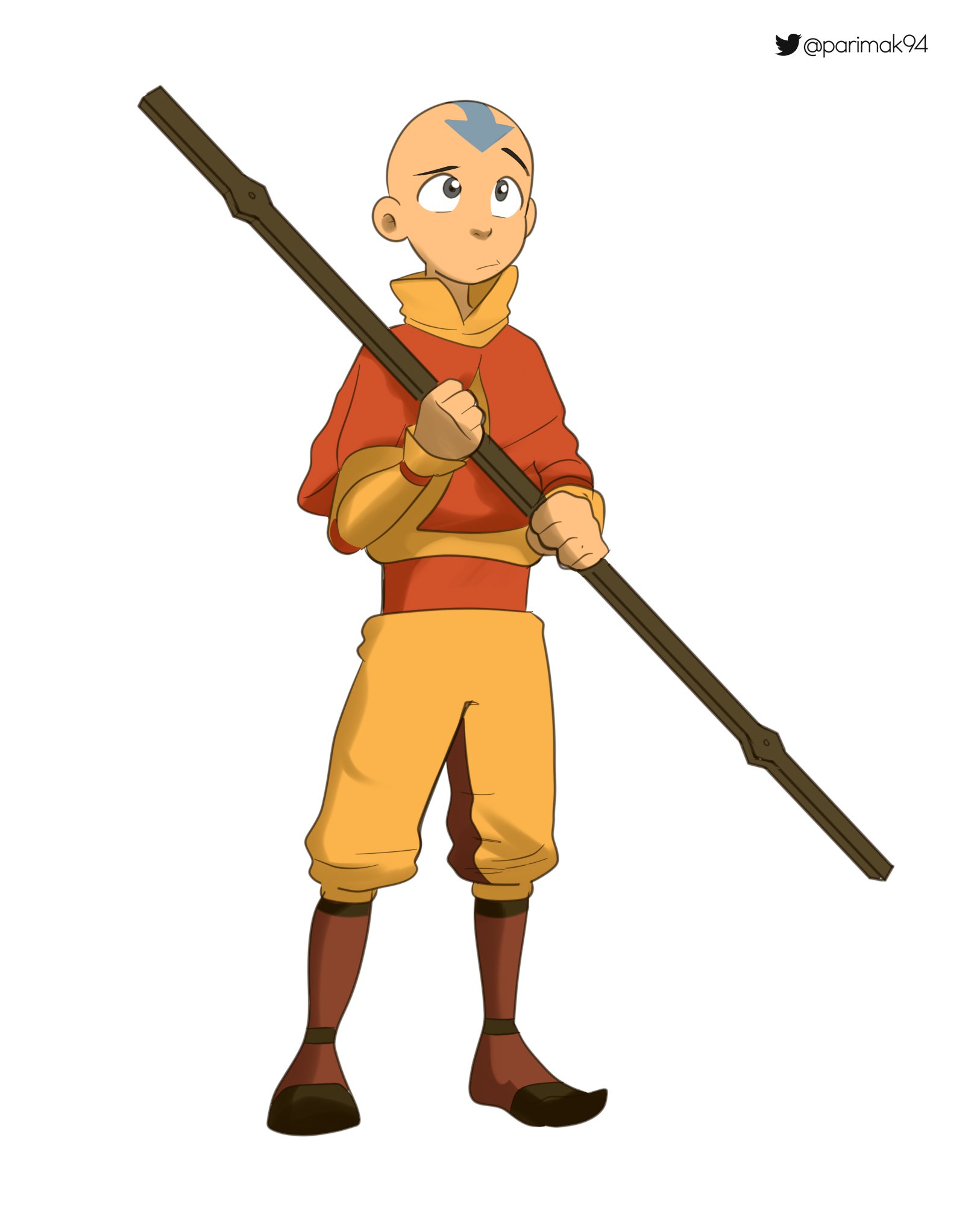Download Grey Eyes Aang (Avatar) Anime Avatar: The Last Airbender Art