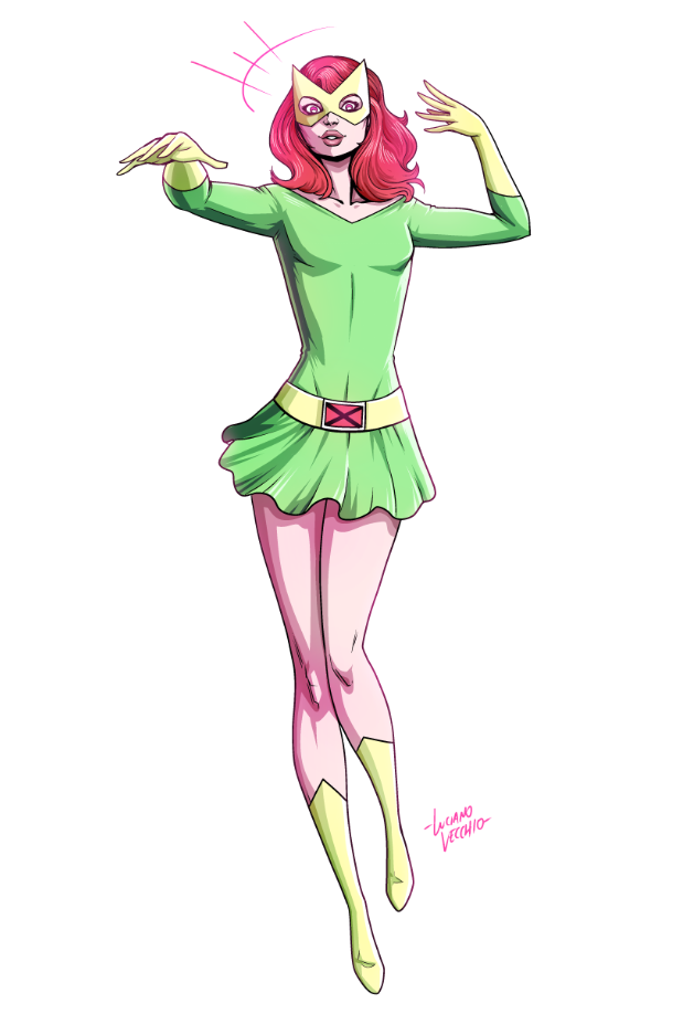 Download Mutant Red Hair Marvel Girl Jean Grey Comic X-Men Art